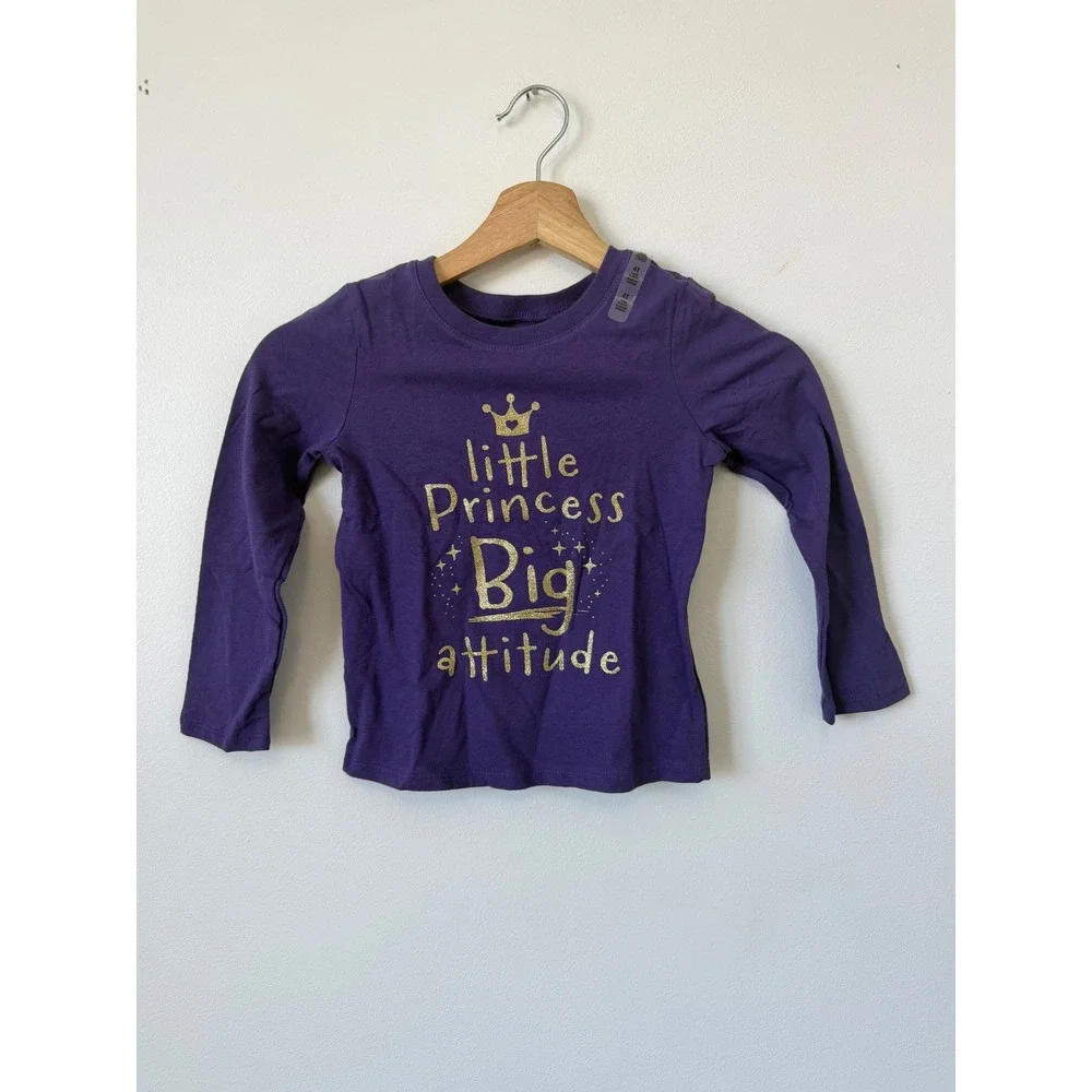 The Children's Place Girls Princess Big Attitude Long Sleeve Shirt Size 4T